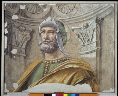 Mann mit Bart und Helm von Donato Bramante