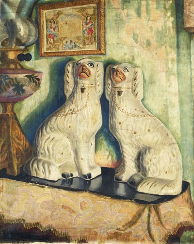 Staffordshire-Hunde, ca. 1928 von Dora Carrington