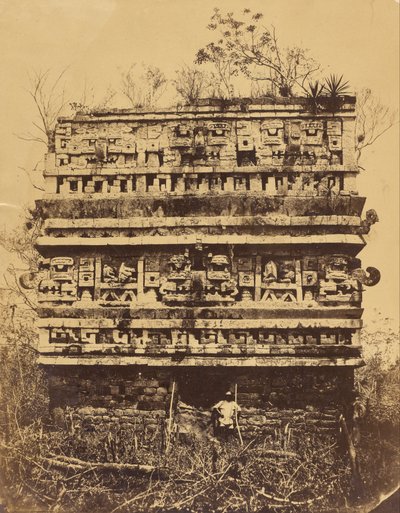 Chichén-Itzá - Rechter Flügel des Nonnenpalastes von Désiré Charnay