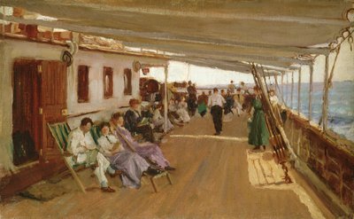 An Deck, Dampfschiff von Duncan McGregor Whyte