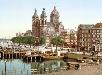 Sint-Nicolaasbasiliek, Amsterdam, veröffentlicht um 1900 von Dutch Photographer