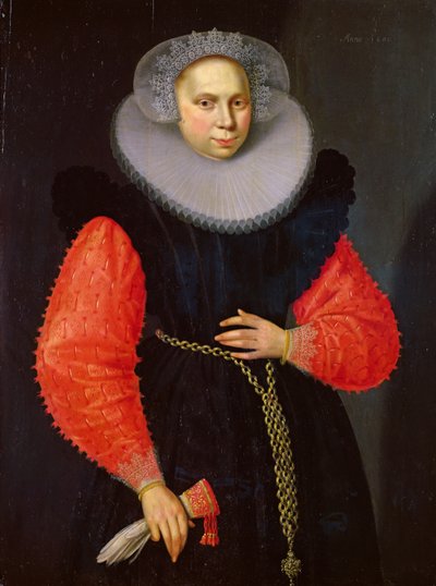 Porträt einer Frau, 1600 von Dutch School