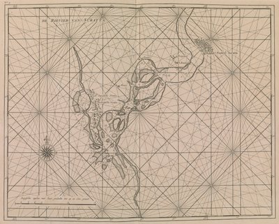 Flussansatz zu Surat, ca. 1726 von Dutch School