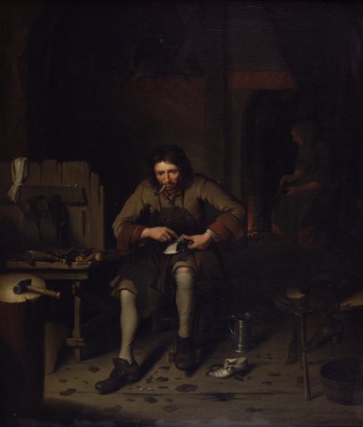 Der Schuster, ca. 1675 von Dutch School