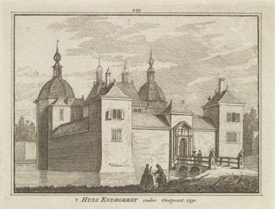 Blick auf Schloss Endegeest, Oegstgeest, Niederlande von Dutch School