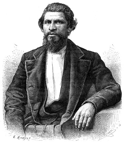 Porträt eines Yankees, 19. Jahrhundert von Etienne Antoine Eugene Ronjat