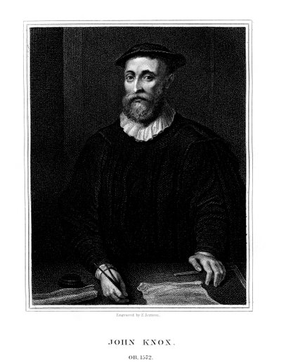 John Knox, schottischer Religionsreformer, 1825 von E. Scriven