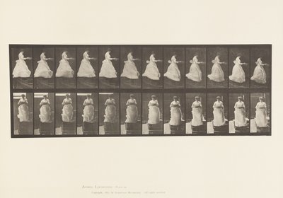 Tafel 134. Treppen hinuntergehen, mit Becken in den Händen von Eadweard Muybridge