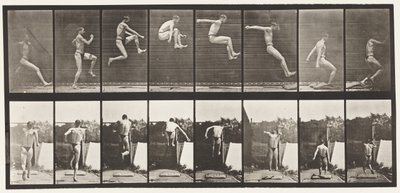 Tafel 160. Springen; Weitsprung (Schuhe) von Eadweard Muybridge
