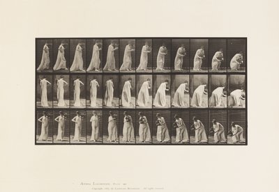 Vase tragen und sich bücken von Eadweard Muybridge