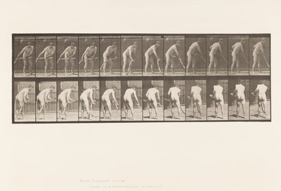 Tafel 390. Bauer, Gras mähen von Eadweard Muybridge