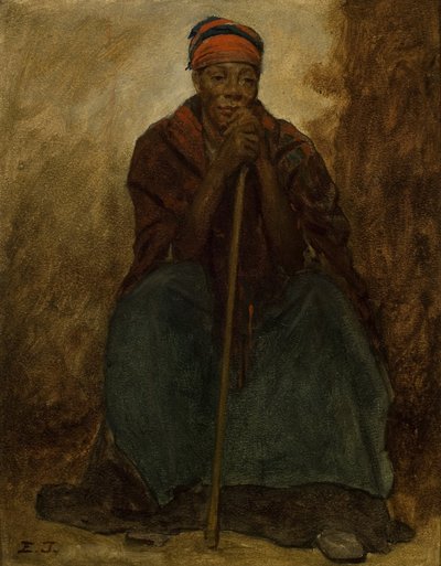 Dinah, Porträt einer schwarzen Frau von Eastman Johnson