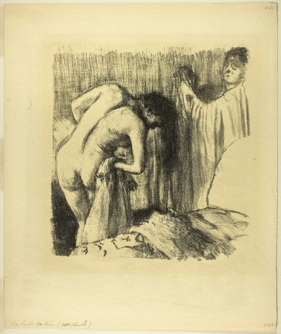 Nach dem Bad III von Edgar Degas