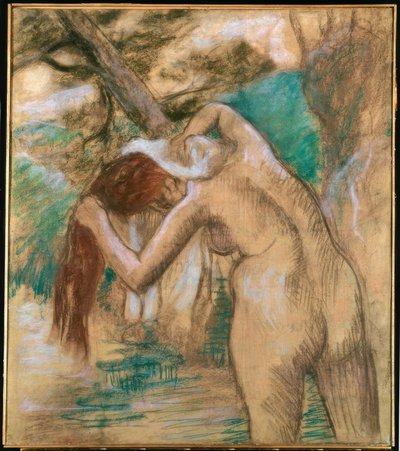 Badende am Wasser von Edgar Degas