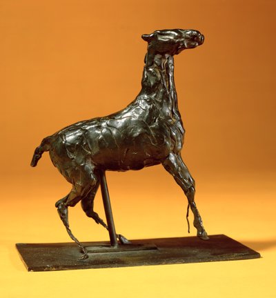 Karriolierendes Pferd (Bronze) von Edgar Degas