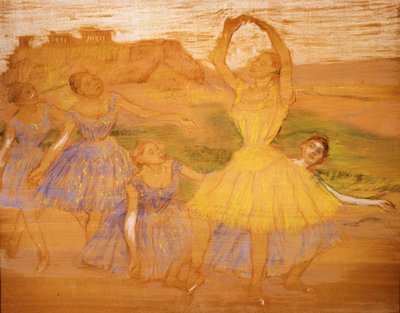 Gruppe von Tänzern, ca. 1895-1897 von Edgar Degas