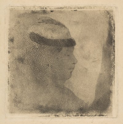 Kopf einer Frau im Profil, 1879-80 von Edgar Degas