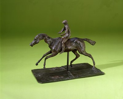 Jockey auf einem Pferd von Edgar Degas