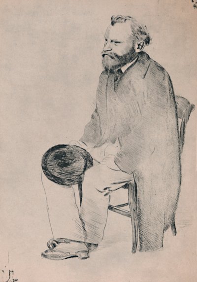 Porträt von Manet sitzend, ca. 1865, 1946 von Edgar Degas