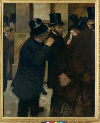 Porträts an der Börse von Edgar Degas