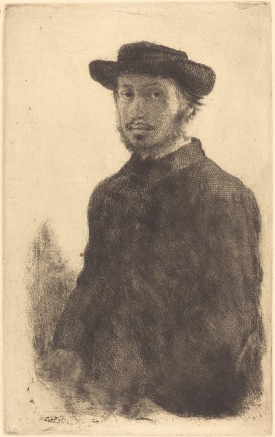 Selbstporträt (Edgar Degas, par lui-même) von Edgar Degas