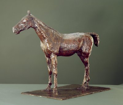 Stehendes Pferd (Bronze) von Edgar Degas