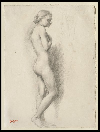 Stehender Akt, ca. 1860-1865 von Edgar Degas