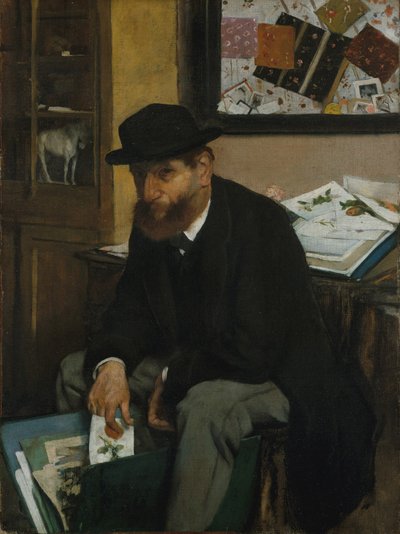 Der Sammler von Drucken, 1866 von Edgar Degas