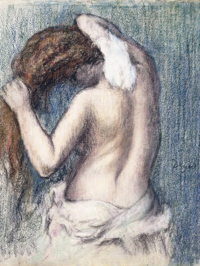 Frau beim Abtrocknen, ca. 1906 von Edgar Degas