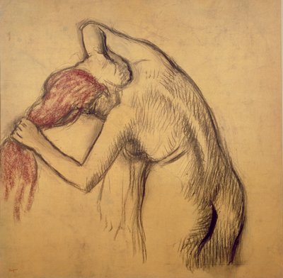 Frau, die sich abtrocknet von Edgar Degas
