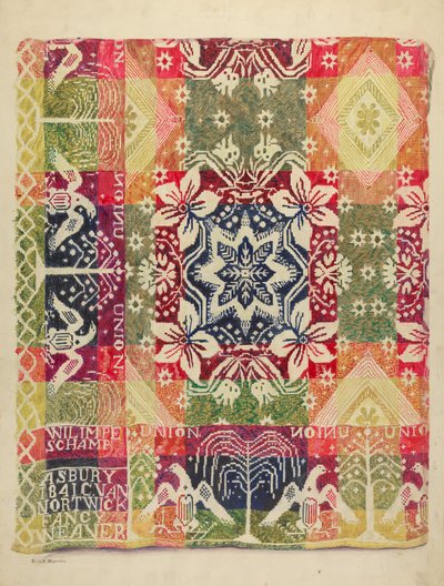 Doppelseitige Decke von Edith Magnette