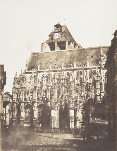 Kathedrale von Louviers, Gesamtansicht, 1852-54 von Edmond Bacot