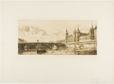 Pont-au-Change, Paris von Edmond Gosselin