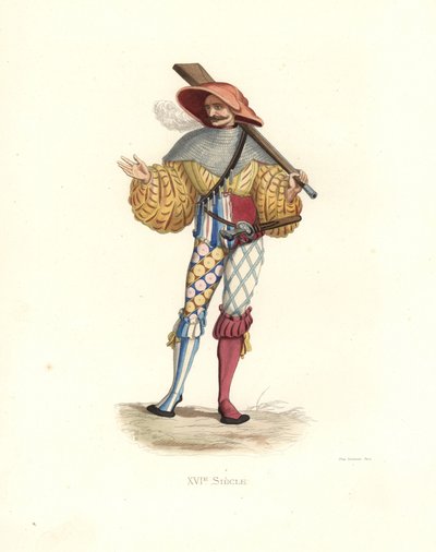 Deutscher Arkebusier des 16. Jahrhunderts von Edmond Lechevallier Chevignard