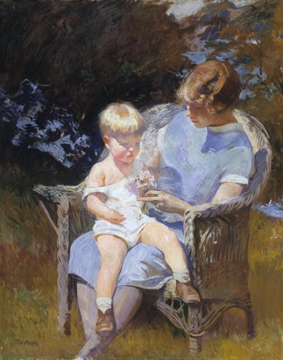 Marjorie und kleiner Edmund von Edmund Charles Tarbell