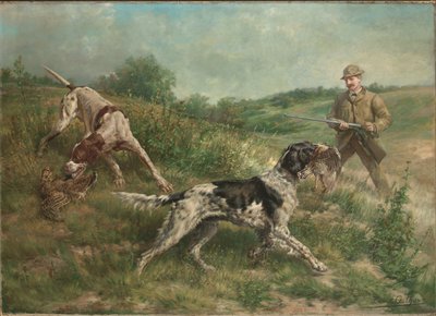 Jagd in einer Hochlandlandschaft von Edmund Henry Osthaus
