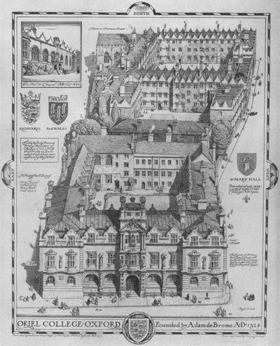 Oriel College, Oxford, 1919 von Edmund Hort New