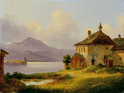 Haus am See im Salzkammergut von Edmund Mahlknecht