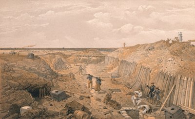 Graben des Bastion Du Mat, 1856 von Edmund Walker