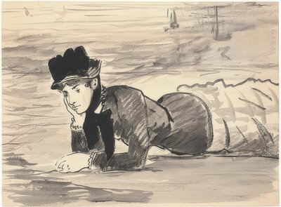 Annabel Lee am Strand von Édouard Manet