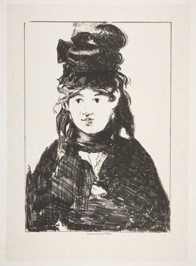 Berthe Morisot in Schwarz, 1872-74 von Édouard Manet