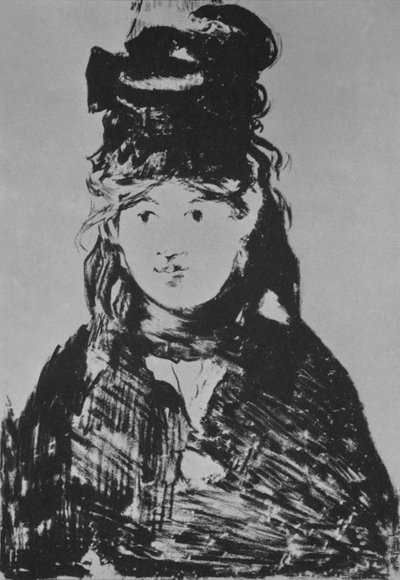 Berthe Morisot, um 1870er, 1946 von Édouard Manet