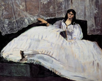 Dame mit Fächer von Édouard Manet
