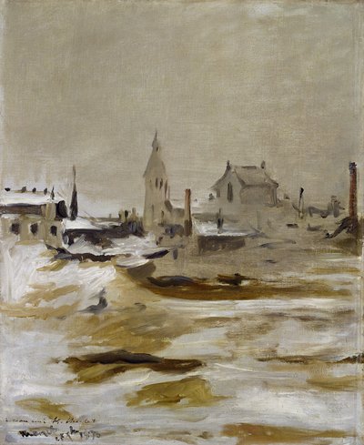 Schneeeffekt in Petit-Montrouge von Édouard Manet