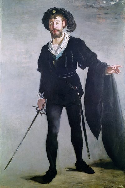 Jean Baptiste Faure (1830-1914) als Hamlet, 1877 von Édouard Manet