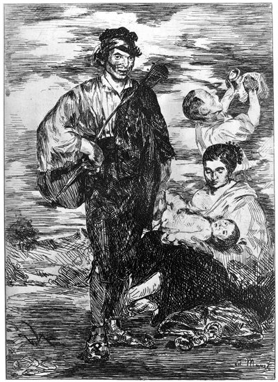 Les Gitanos, Die Zigeuner, um 1850-1880, 1924 von Édouard Manet