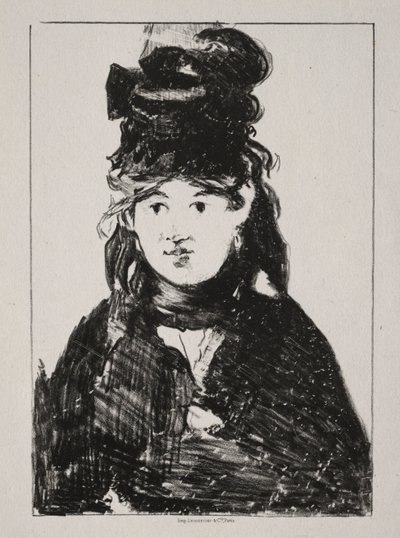 Porträt von Berthe Morisot, 1872 von Édouard Manet