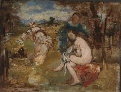 Überraschte Nymphe, ca. 1860 von Édouard Manet