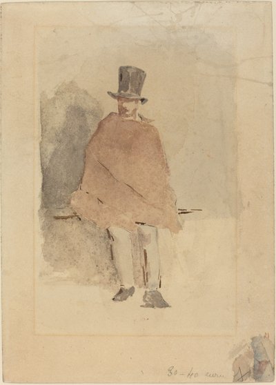 Der Mann mit dem hohen Hut, 1858-1859 von Édouard Manet
