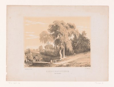 Landschaftsstudie von Edouard Taurel